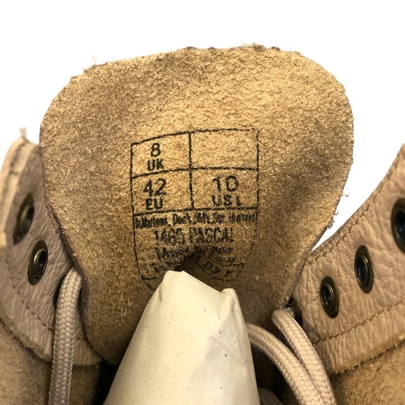 Dr. Martens 1460 Pascal Boots NWT/NWB | Vintage Taupe | Leather Women's Size 10 - Picture 10 of 10